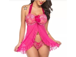 Nuisette avec string rose , nuisette sexy pour femme