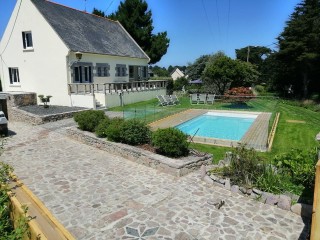 Maison piscine privée à 200 m à pieds de la plage Saint Michel aux Sables D'or Erquy Les Côtes D'Armor